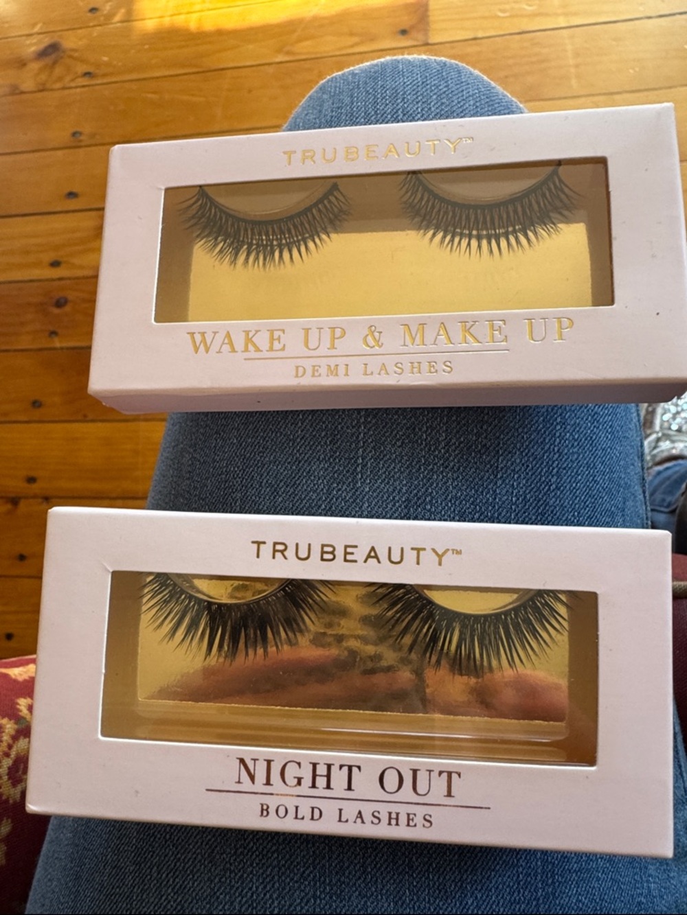TruBeauty Wake Up & Make Up Demi Lashes + Night Out Bold Lashes — Black